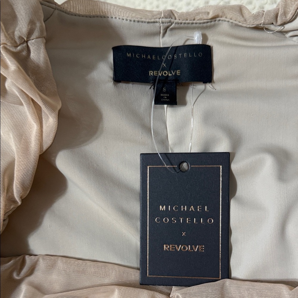 Michael Costello Cream Mini Dress